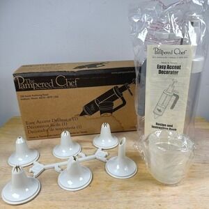The Pampered Chef Easy Accent Decorator 1775 Icing Cake Discontinued  6 Tips